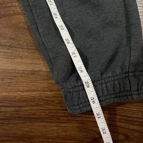 Puma Pants Gray Fleece Sweatpants Joggers Drawstring Pockets Athletic Mens XL - Picture 3 of 8